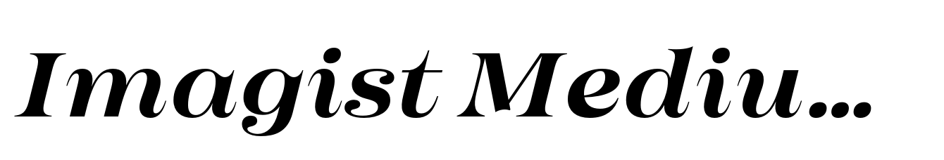 Imagist Medium Italic